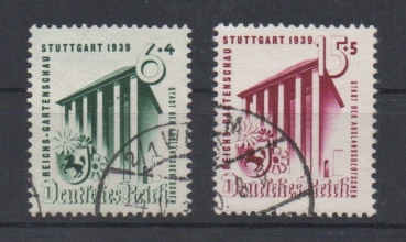 Michel Nr. 692 - 693, Gartenschau gestempelt.